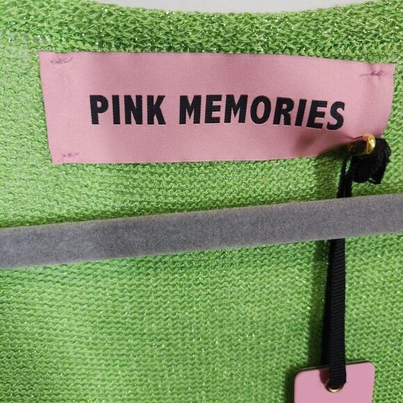 NWT Pink Memories 11035 LUREX HELEN Cardigan - Green Size 44 - Picture 7 of 12